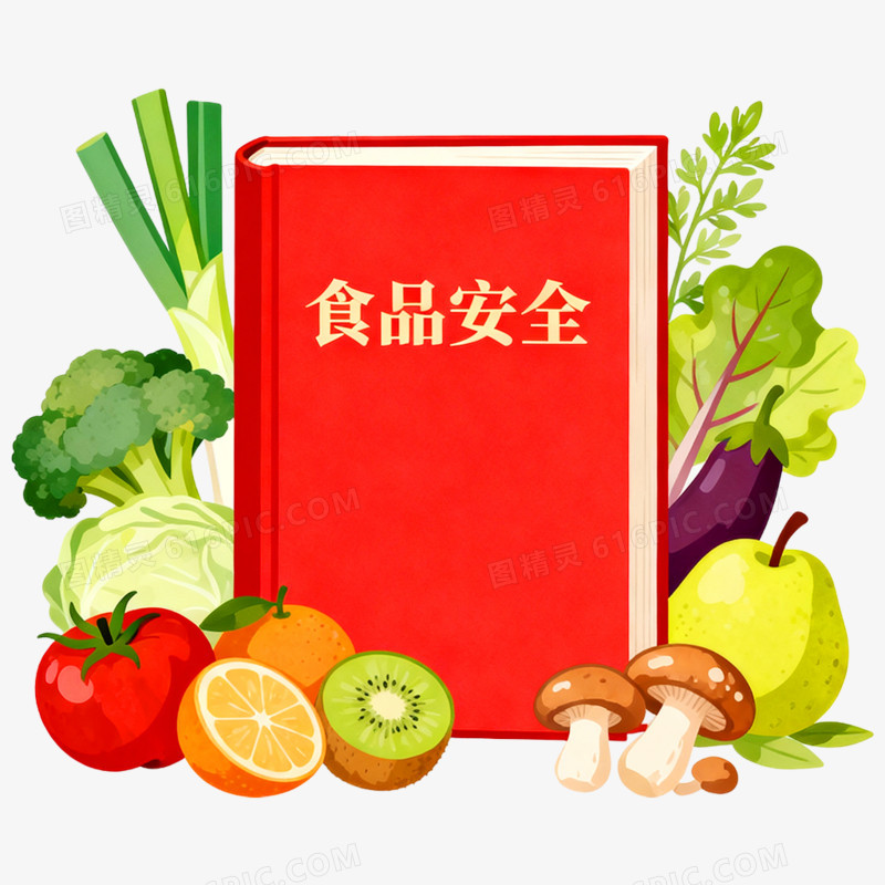 卡通手绘食品安全免抠元素