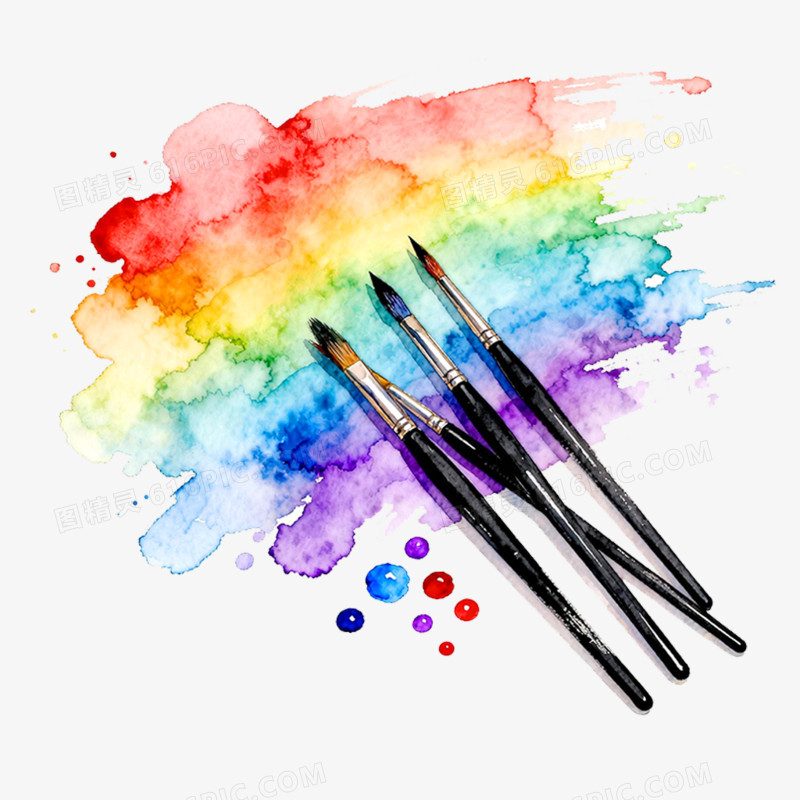 卡通手绘美术用品免抠元素