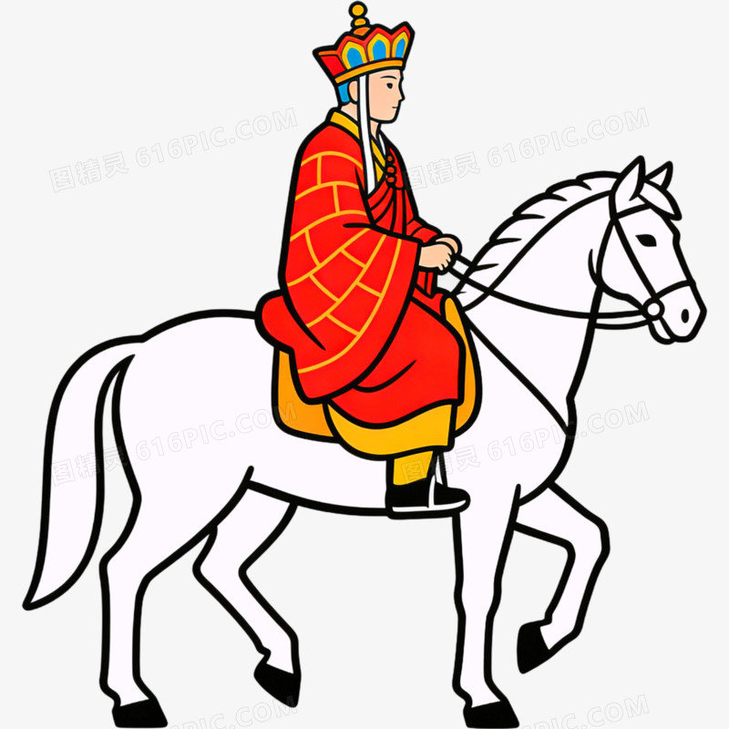 唐僧白马四大名著西游记免抠元素