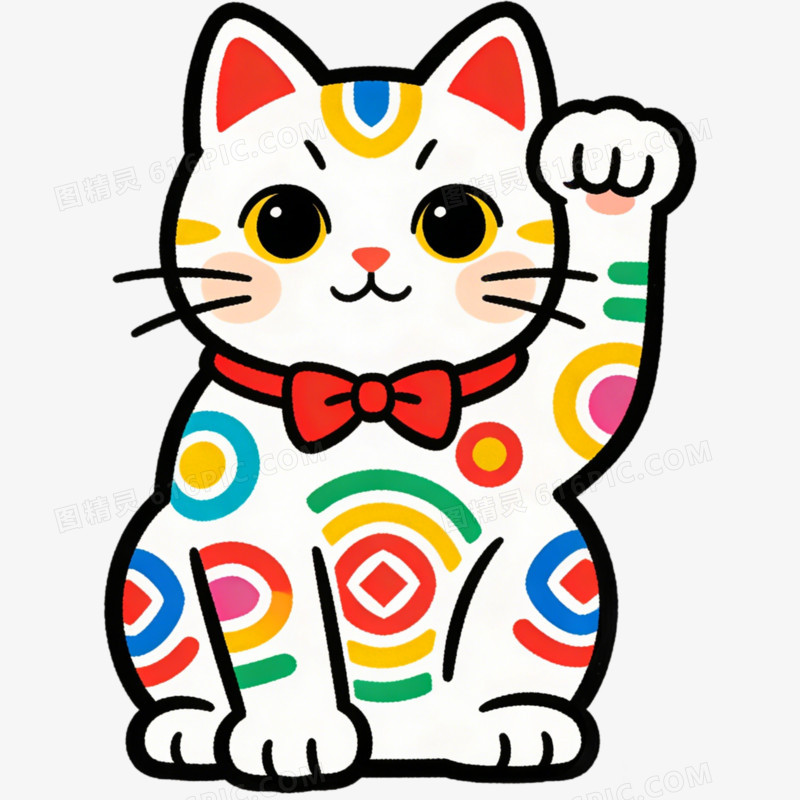 招财猫日本文化免抠元素