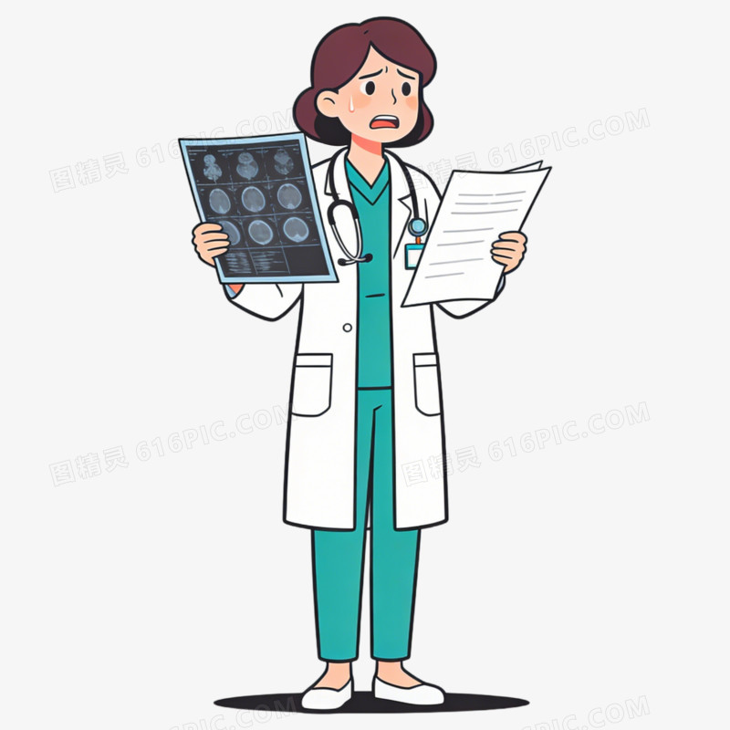 得病心理健康教育免抠元素