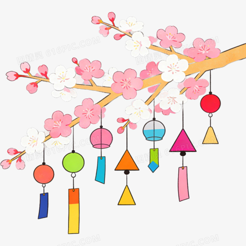 风铃日本文化免抠元素