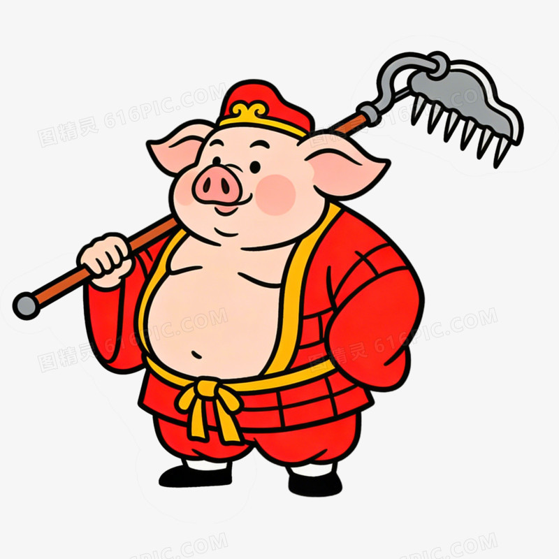 猪八戒四大名著西游记免抠元素