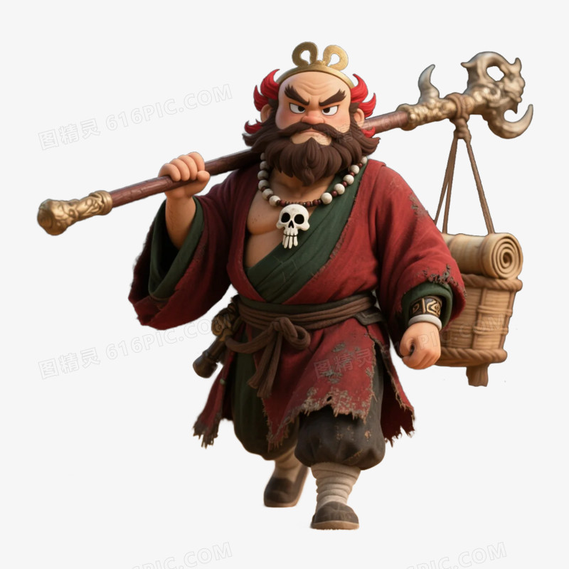 卡通插画风西游记人物沙僧免抠元素