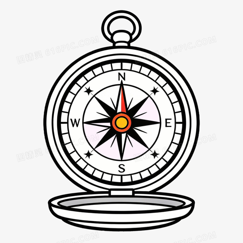 欧式指南针罗盘免抠元素