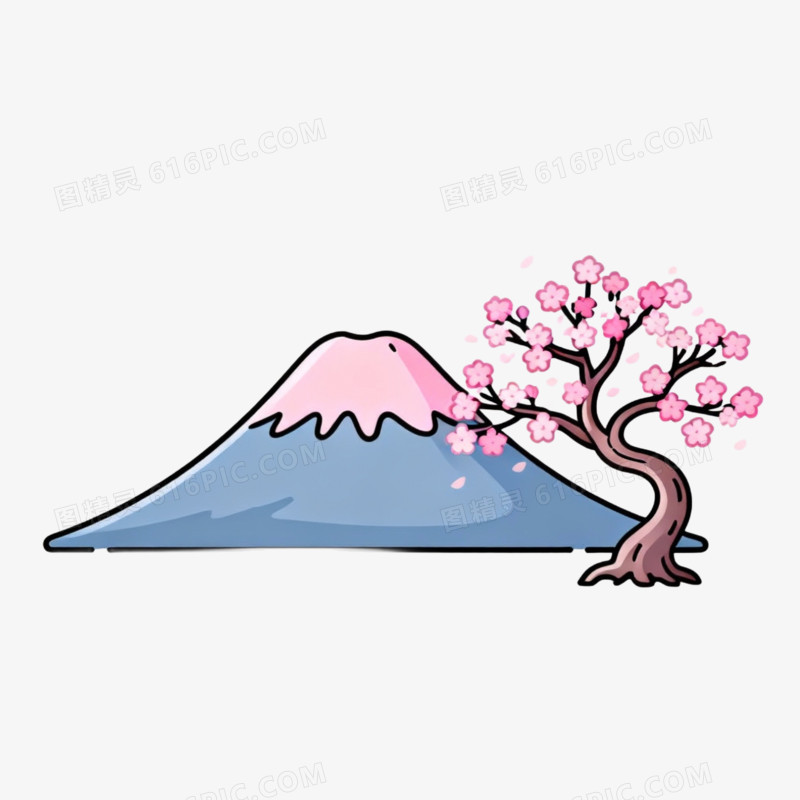日本富士山免抠元素
