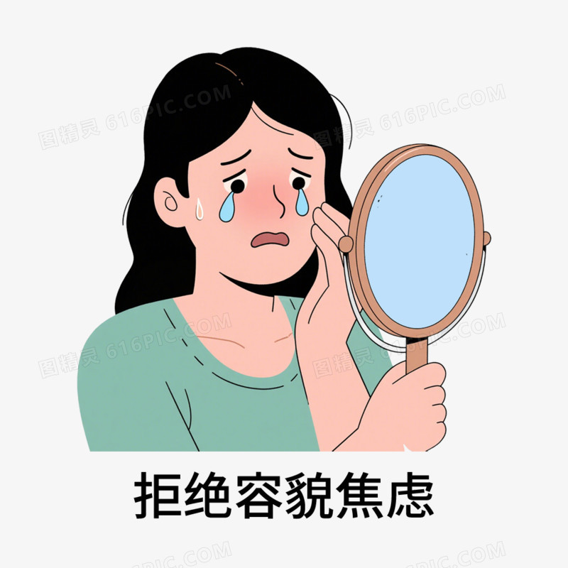 压力心理健康焦虑免抠元素