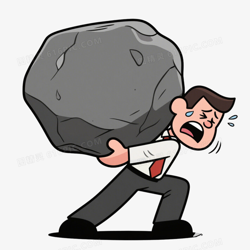 压力职场压力心理健康免抠元素