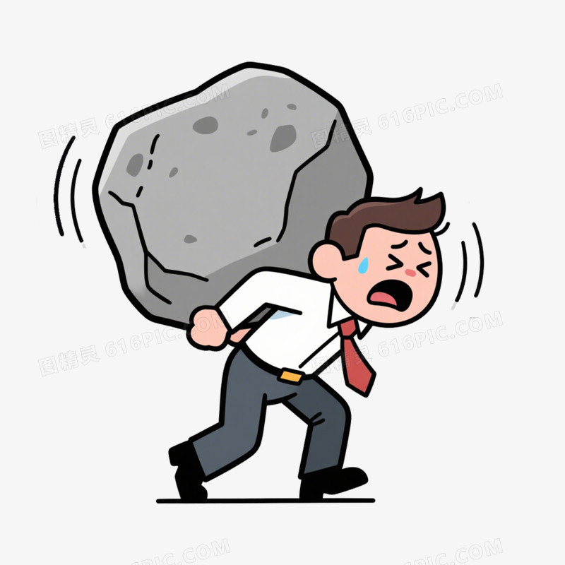 压力职场压力心理健康免抠元素