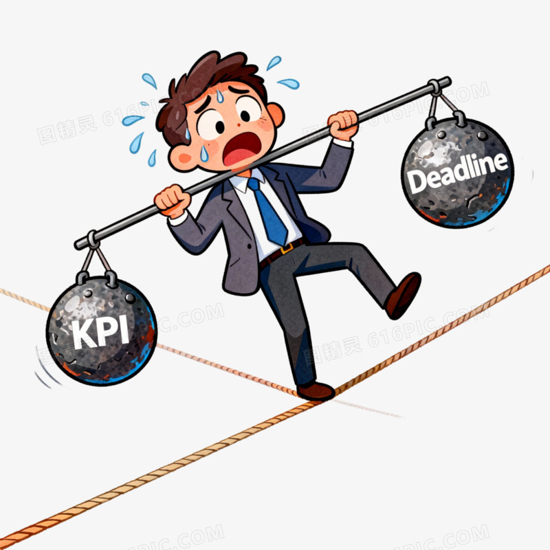 心理健康工作压力过大免抠元素