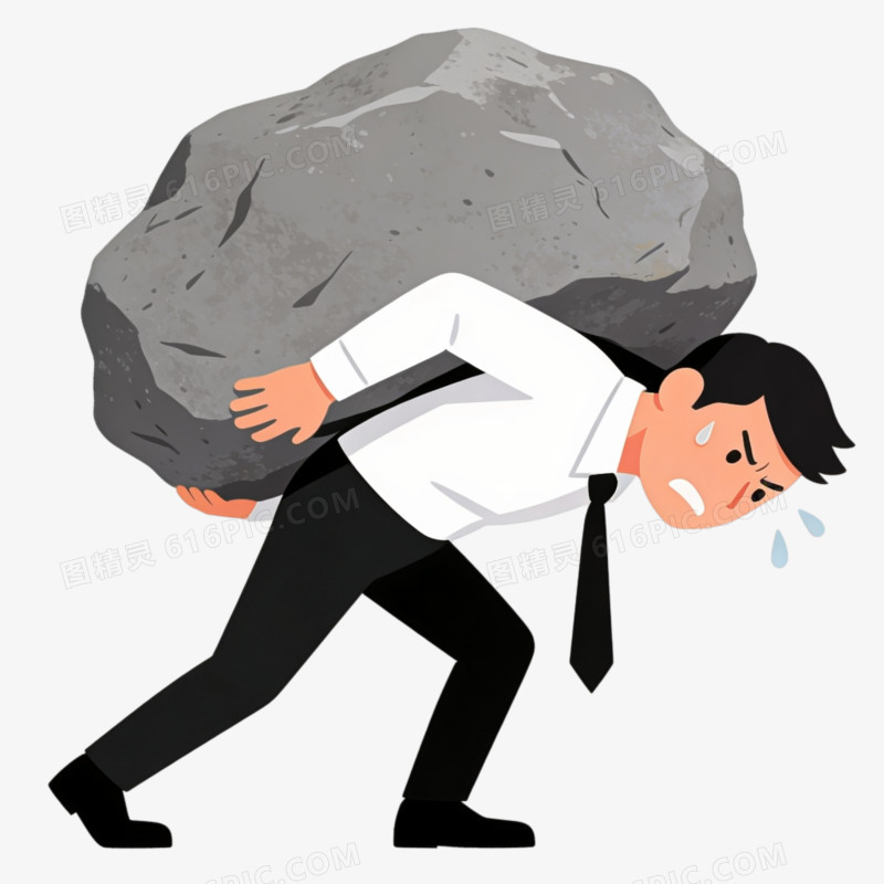 心理健康工作压力免抠元素