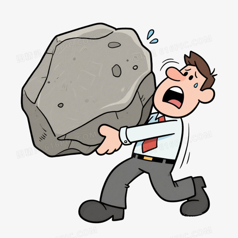 压力职场压力心理健康免抠元素