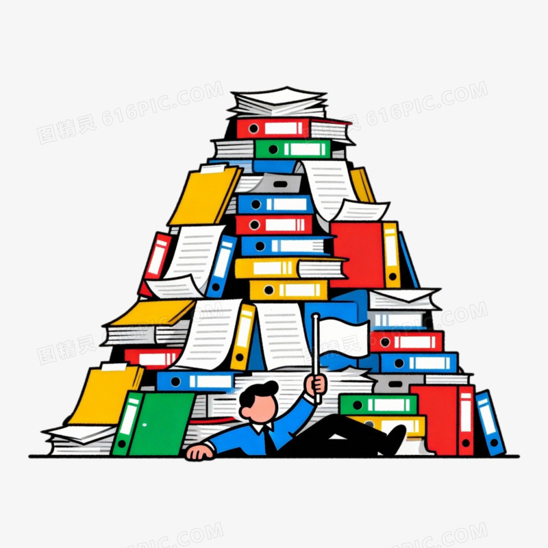 心理健康学业压力免抠元素