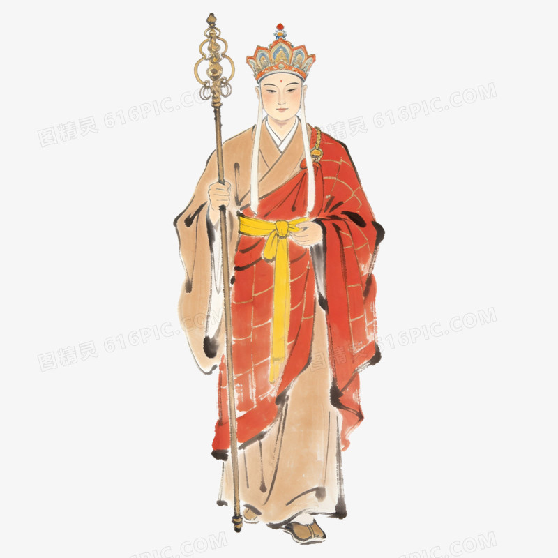 扁平风西游记唐三藏免抠元素