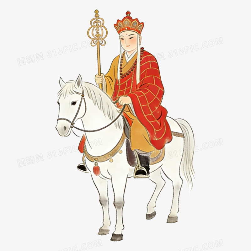 扁平风西游记唐僧免抠元素