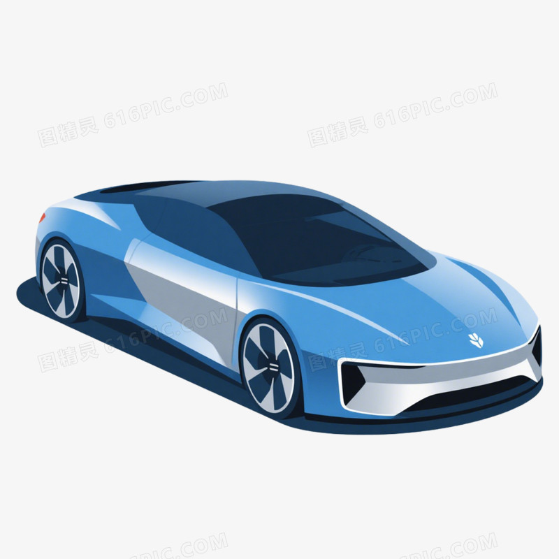 绿色环保新能源汽车免抠元素