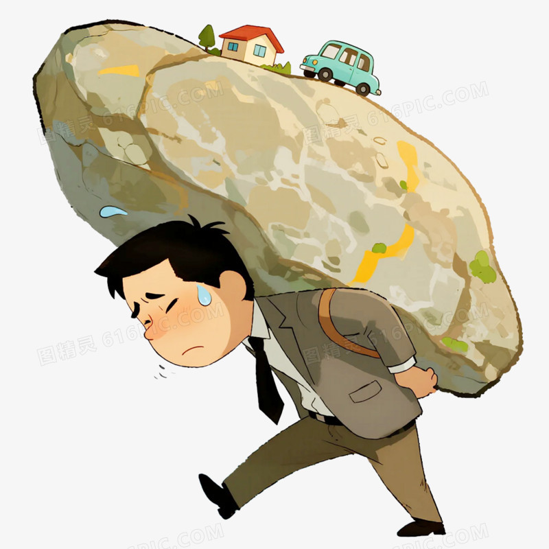 卡通插画风心理健康教育免抠元素