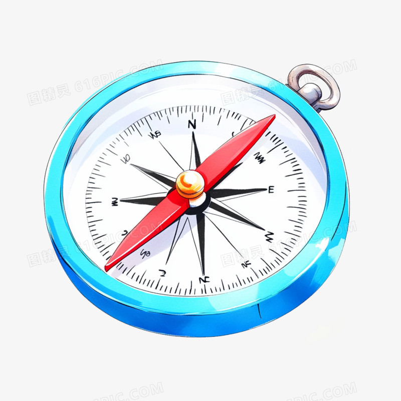 卡通手绘指南针罗盘免抠元素