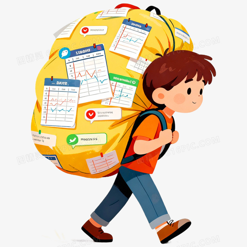 卡通手绘心理健康免抠元素