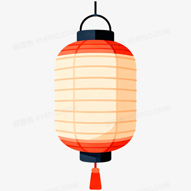 卡通手绘日本文化灯笼免抠元素