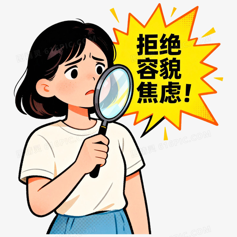 卡通手绘心理健康免抠元素