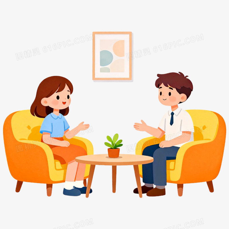 卡通手绘心理健康免抠元素