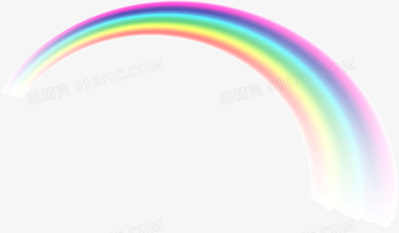 弧度弯弯的彩虹