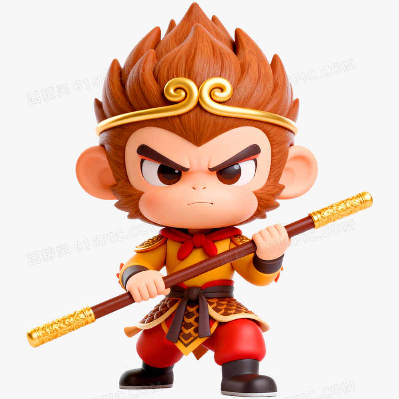 3D立体西游记人物免抠元素