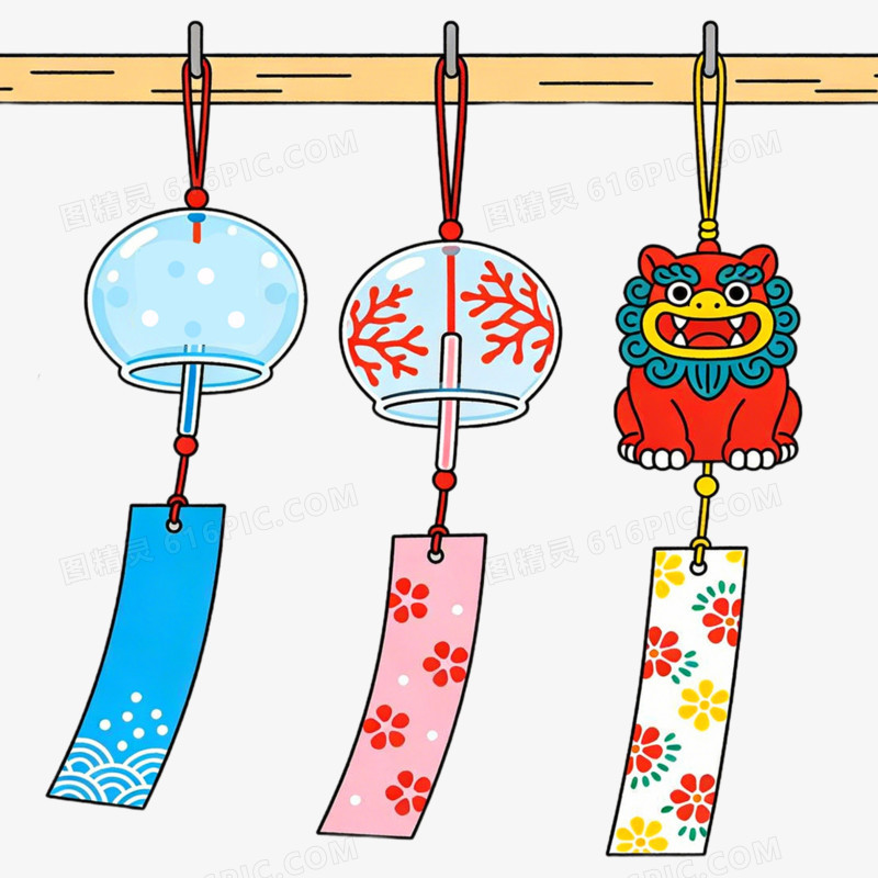 晴天风铃日本文化免抠元素