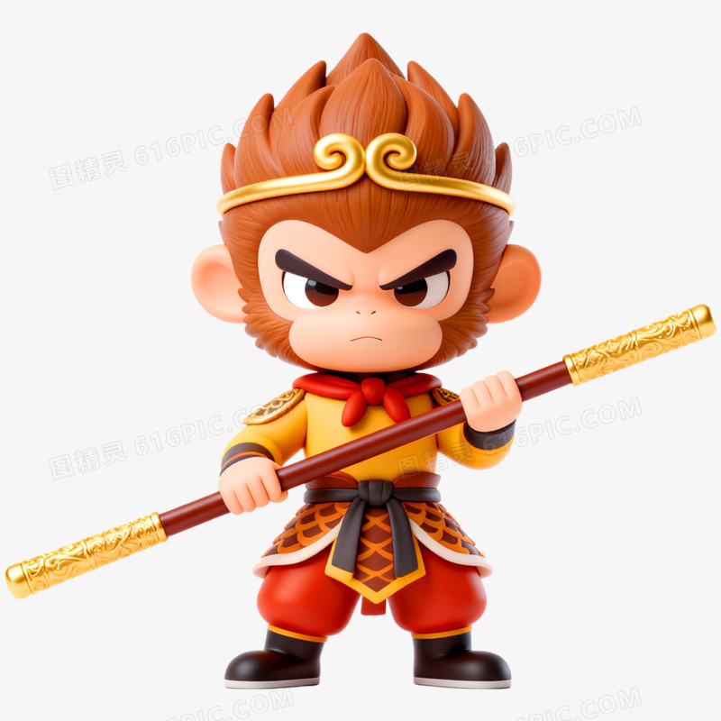 3D立体西游记人物免抠元素