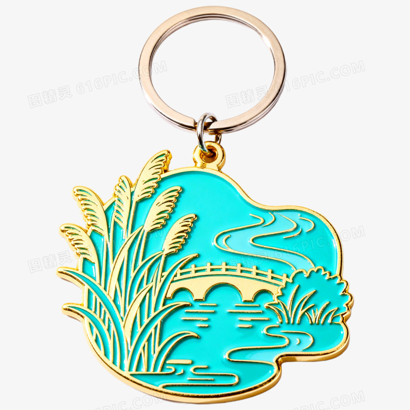 创意文创产品钥匙扣免抠元素