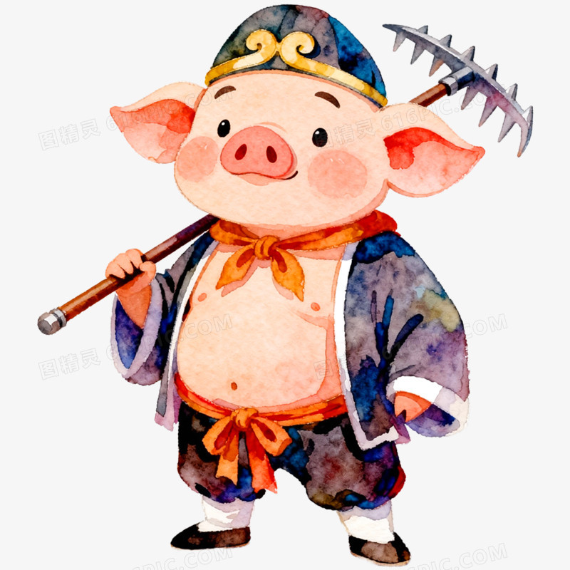 卡通手绘西游记人物免抠元素