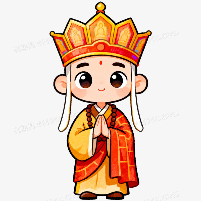 卡通手绘西游记人物免抠元素