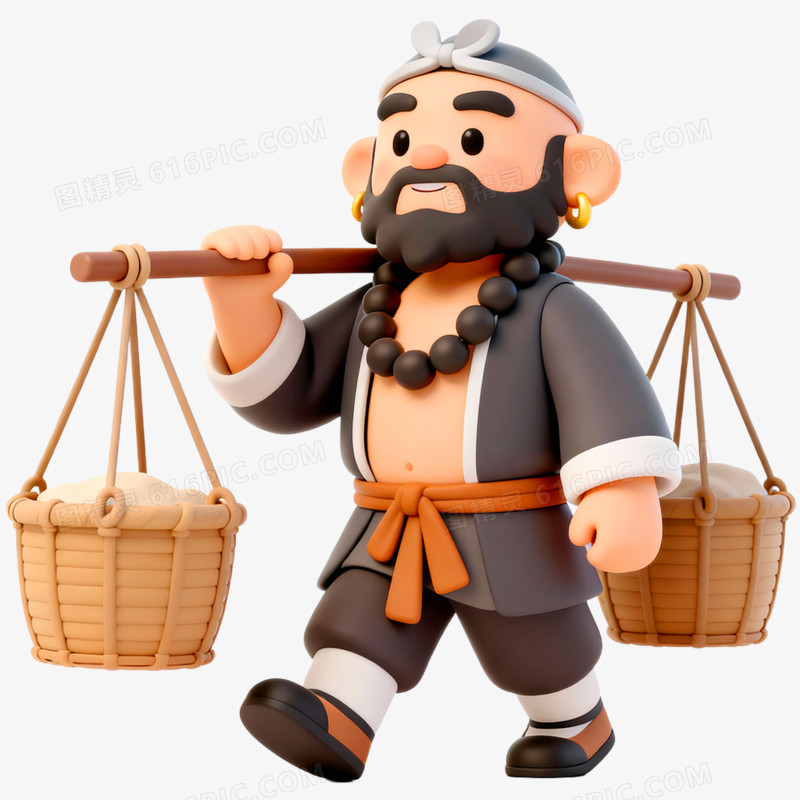 3D立体西游记人物免抠元素