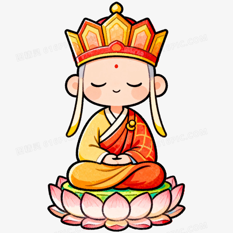 卡通手绘西游记人物免抠元素