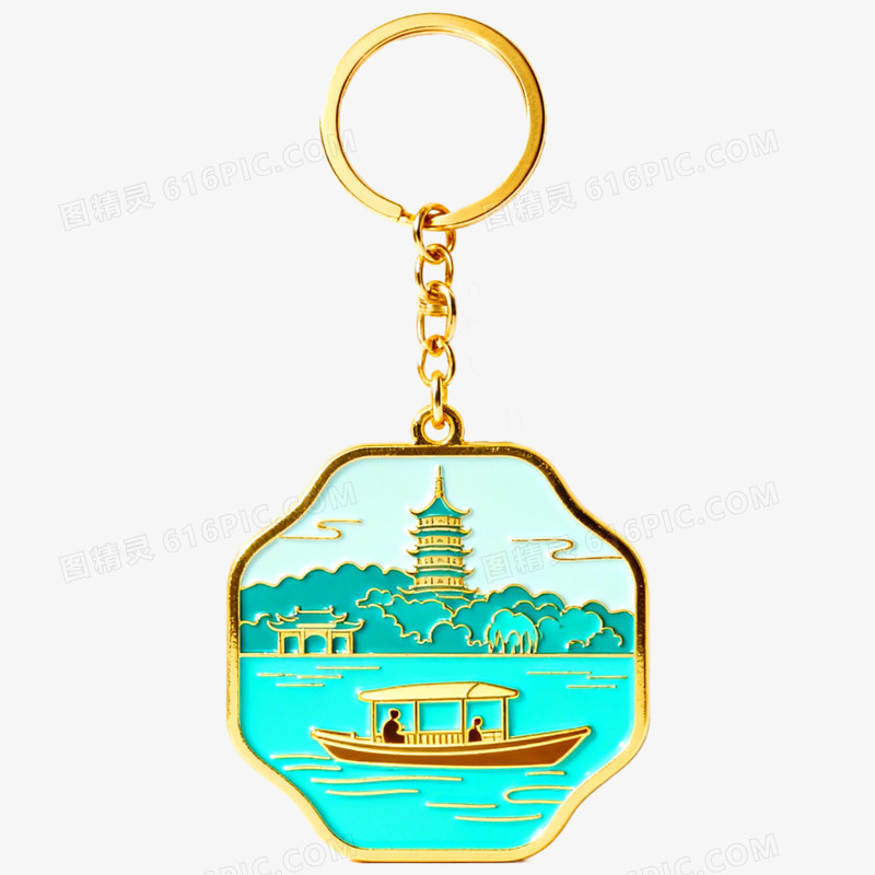 创意文创产品钥匙扣免抠元素