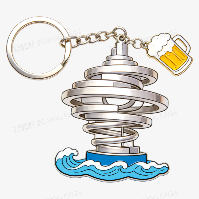 城市宣传青岛啤酒文创设计免抠元素