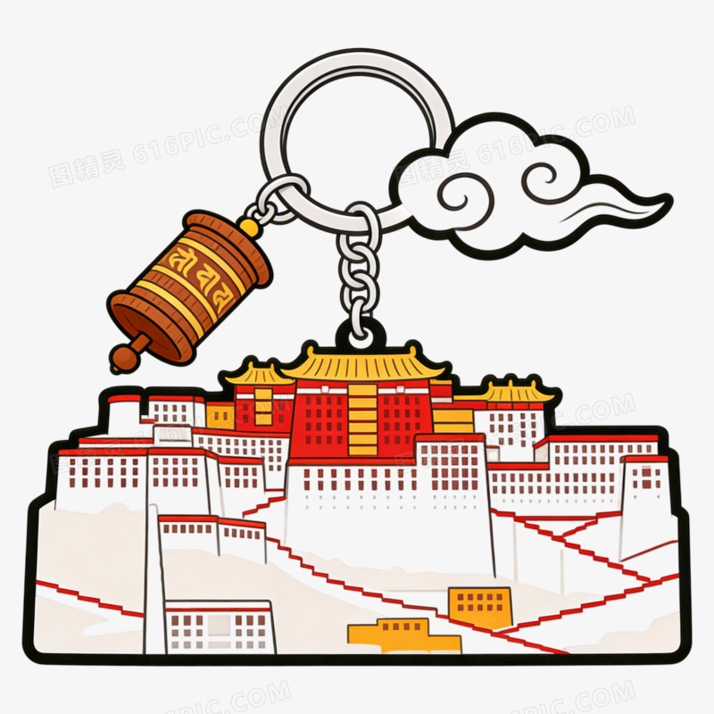 城市宣传布达拉宫文创设计免抠元素