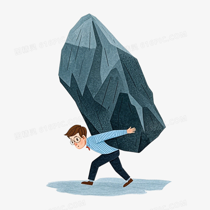 彩色卡通心理健康免抠元素