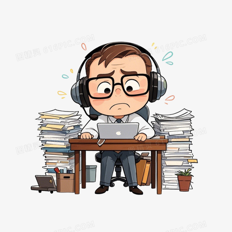 卡通心理健康免抠元素