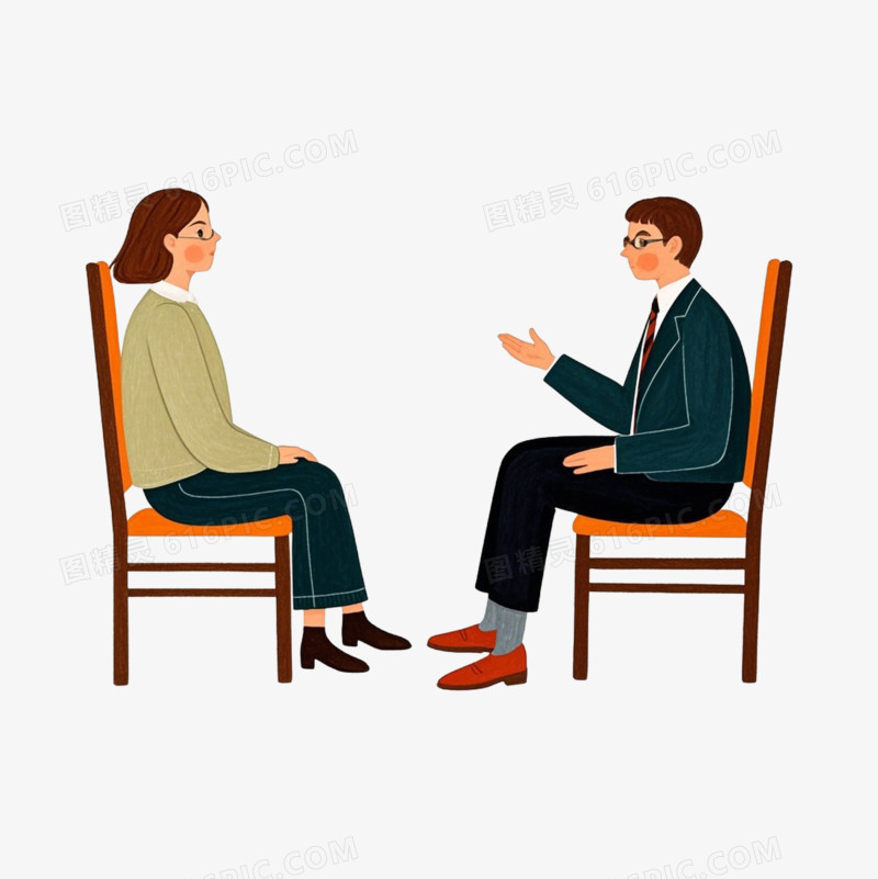 彩色卡通心理健康免抠元素