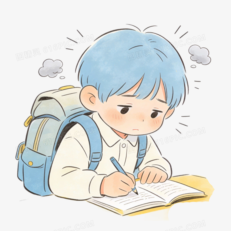 彩色卡通心理健康免抠元素