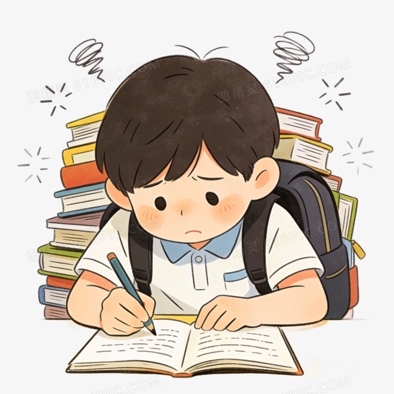 彩色卡通心理健康免抠元素