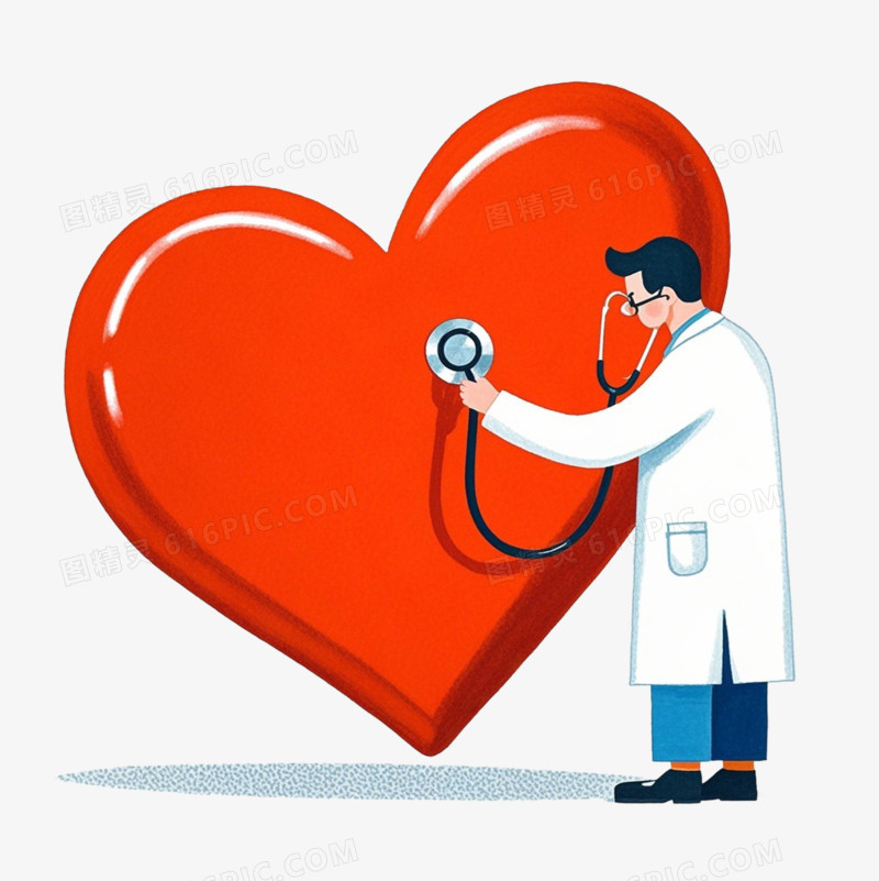 彩色卡通心理健康免抠元素