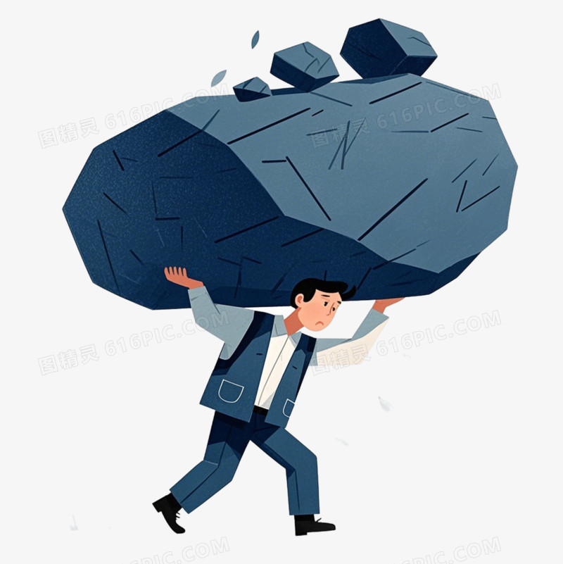 彩色卡通心理健康免抠元素