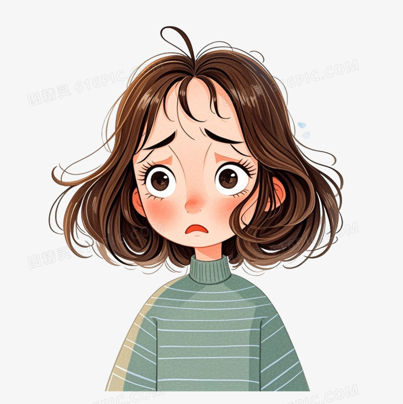 彩色卡通心理健康免抠元素