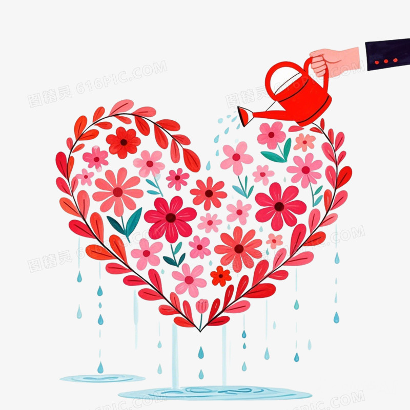 彩色卡通心理健康免抠元素