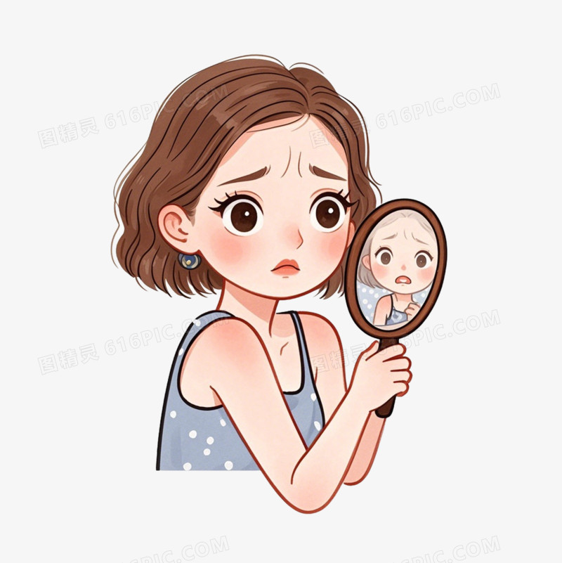 彩色卡通心理健康免抠元素