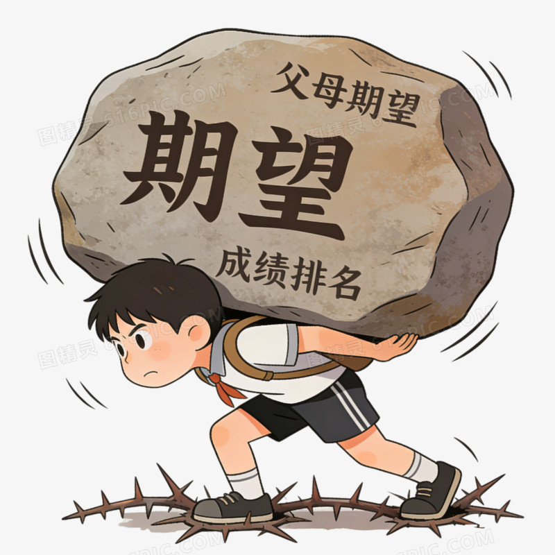 卡通手绘心理健康免抠元素