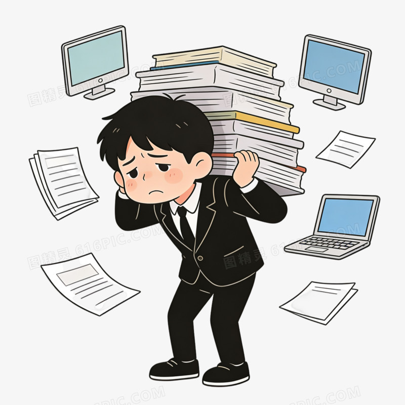 卡通手绘心理健康免抠元素